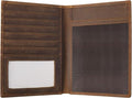 Genuine Leather Passport Holder, RFID Blocking Travel Wallet for Men & Women (Brown)
