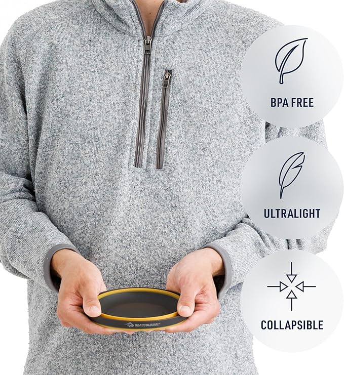 Sea to Summit Frontier Ultralight Collapsible Bowl, Medium (23 fl oz), Sulphur Yellow