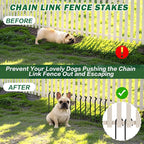 16 Inch Ground Stakes Heavy Duty,8 Pack Metal Fence Stakes for Ground for Wire Fencing,Heavy Duty Long Tent Stakes for Trampolines Camping Canopies and Swing Set