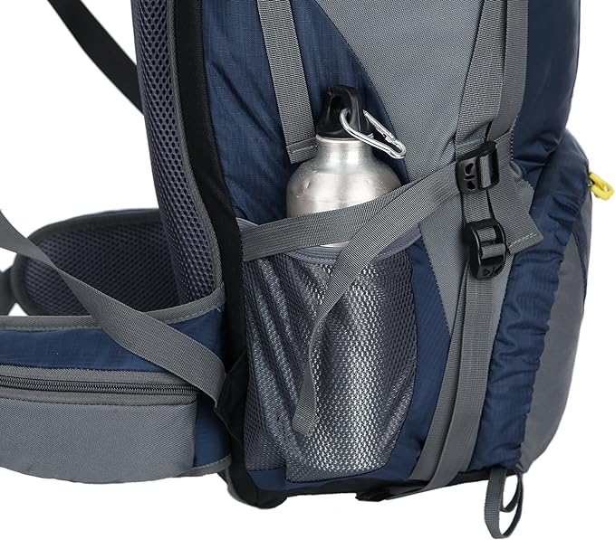 WoneNice 50L(45+5) Waterproof Hiking Backpack - Outdoor Sport Daypack with Rain Cover