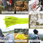 TECEUM 5/32" Paracord Rope 1000 – 1000ft / 200ft / 100ft / 50ft – Tactical Parachute Cord 4mm – 45+ Colors – Nylon String for Survival & Camping Gear – Stripe Cord for Survival – Utility Rope