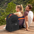 Insulated Double Deck Cooler Backpack for Men Women, 36 Cans Large Leakproof Cooler Bag for Camping, Hiking, Picnic, Fishing, Beach, Travel