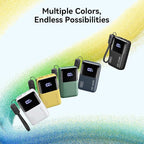 INIU Pocket Size Portable Charger, Ultra Small 10000mAh 45W PD Power Bank, USB C in&Out Fast Charging Battery Pack, Travel Essentials Powerbank for iPhone 17 16 15 14 Pro Air, iPad, Samsung S25 etc