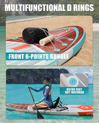 Inflatable Stand Up Paddle Board with SUP Accessories, Anti-Slip EVA Deck, 11'*33" Inflatable Paddle Boards for Adults & Youth of All Skill Levels