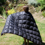 Horizon Hound Down Camping Blanket - Outdoor Travel Quilt | Sustainable, Insulated, Lightweight & Warm Gear for Sleep, Camping, Stadium, Hiking & Festivals | Water Resistant, Packable & Compact