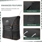 Himal Outdoors Spare Tire Trash Bag, Spare Tire Storage Bag,SUV Trunk Organizer for Outdoor Off-Road Recovery Gear,Black