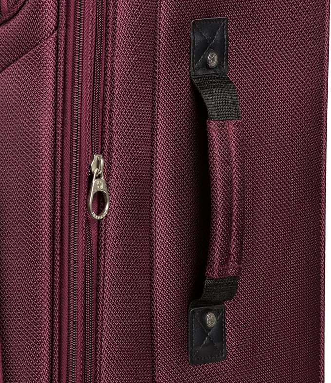 SwissGear Sion Softside Expandable Luggage, Merlot, 3-Piece Set (21/25/29)