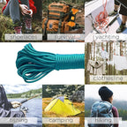 TECEUM 5/32" Paracord Rope 1000 – 1000ft / 200ft / 100ft / 50ft – Tactical Parachute Cord 4mm – 45+ Colors – Nylon String for Survival & Camping Gear – Stripe Cord for Survival – Utility Rope