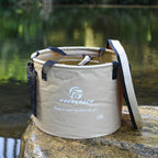 Premium Collapsible Bucket by Freegrace - Compact Portable Folding Water Container - Lightweight & Durable - Includes Handy Tool Mesh Pocket