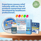 Three Lollies Queasy Wrist Bands - Natural Non-Drowsy Nausea Relief & Sickness Prevention - Travel & Motion Sickness - Relief from Nausea - Gray - 1 ct (2 Wrist Bands)