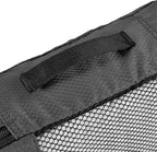 Amazon Essentials 4-Piece Packing Cubes Travel Accessories Set, Luggage Organizer with Double Zipper, Mesh Top, 100% Polyester, Small, Black (Previously Amazon Basics)