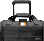 Briggs & Riley Cabin Spinner - Carry On Luggage for Travel, Suitcases with Wheels, Softside Rolling Bag for Men & Women, Fits Under Plane Seat, Interlocking Handle - Baseline Collection, Black