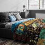 Fishing Gifts for Men/Women, Fishing Blanket 60"x50", Cool Funny Fishing Gifts for Teen Boys, Fish Themed Blanket