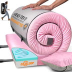 3 Inch GAIALOOP Thick Memory Foam Camping Mattress Sleeping Pad [Car/Tent/Cot] Glamping Portable Floor Mat Roll Up Futon Mattress for Guests Sleepover