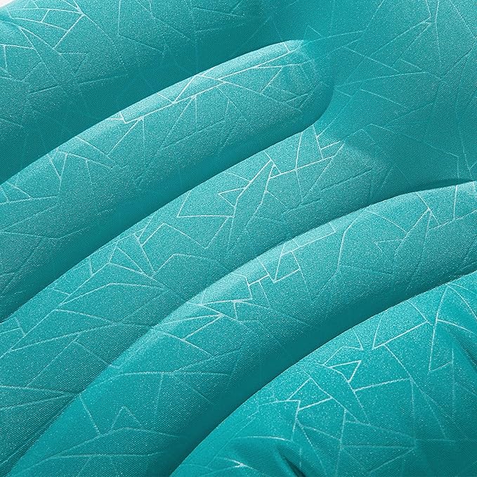 HOMBYS Beach Pillow Inflatable Camping Pillow Pool Pillow-Won’t Blow Away on Windy Beaches, Soft & Durable, Foldable and Portable, with Straps and Sandbag.(Blue, 17"x12.6"x4.7")