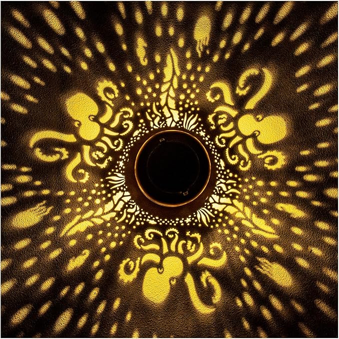 Octopus Solar Lanterns Outdoor Waterproof,Hanging Solar Lights Octopus Gifts for Women Men Metal LED Decorative Light for Yard,Patio,Lawn,Tabletop,Pathway,Landscape,Garden Decor