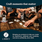Libbey Swerve Drinking Glasses Set of 16, Chip-Resistant Tumbler and Rocks Glass Cups Set, Fun, Edgy Everyday Drinking Glasses for Special Events