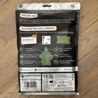 aZengear Emergency Survival Poncho (4pc) Thermal Mylar Foil Blanket for Heat Retention and Rain | Reversible with Hood | Waterproof, Windproof, Portable, Hands-Free, Outdoor Kit (Green)