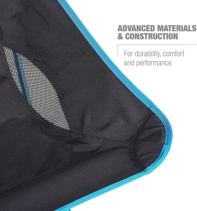 Helinox Sunset Chair Lightweight High-Back Collapsible Camping Chair Black, 3.4Ibs Outdoor Chairs, Picnic Chair, Portable Camping Chair, with Side Pockets