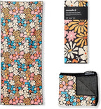 Nomadix Original Towel - Perfect for Beach, Pool, Travel, Camping, Yoga - Made with Recycled Materials - Super Absorbent - Sand Resistant - Hula Multi - 72.5x30