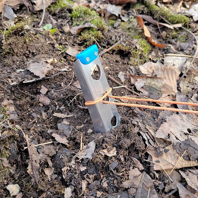 Ultralight Backpacking Trowel, 0.48 oz (13.5g) Blue