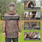 Aventik No-See-Um Mesh Mosquito Jacket Mosquito Pant for Outdoor, Multiple Sizes to Fit Everyone Stay Safe and Cool