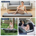 HomeMate CertiPUR-US Memory Foam Camping Mattress Pad Portable Roll Up Mattress for Adults Sleeping Mat Cot Mattress Pad