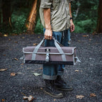 CAMPINGMOON 21.7-inch Bottom Waterproof Outdoor Camping Tent Stakes Hammer Multi-container Box Storage Bag B-160C