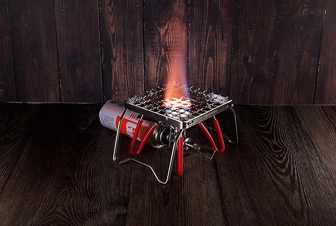 CAMPINGMOON Portable Folding Camping Campfire Grill over Fire Split Stoves 304 Stainless Steel (Grid wire (MS-1011))