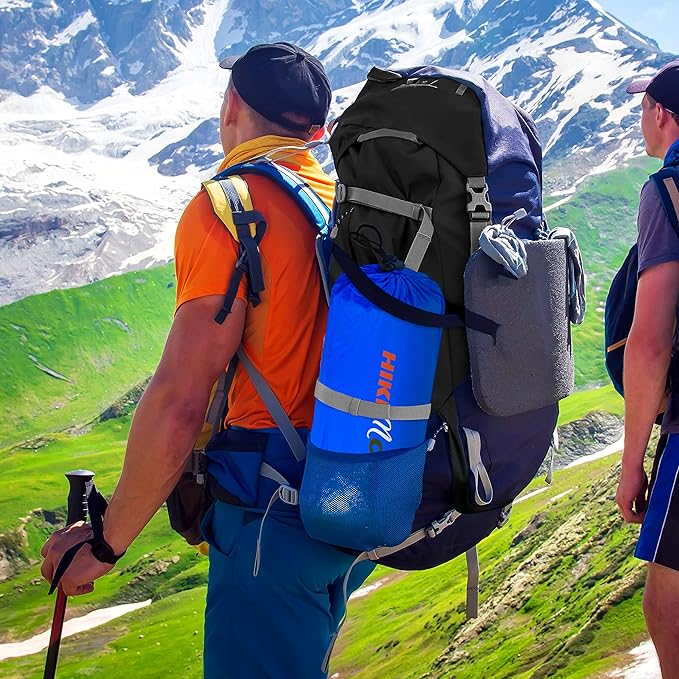 SereneLife Lightweight & Compact Camping Gear – Sleeping Pads & Bags with Built-in Pillows for Outdoor Comfort, Waterproof & Tear-Resistant Design, Perfect for Hiking, Backpacking, Couples & Solo Use