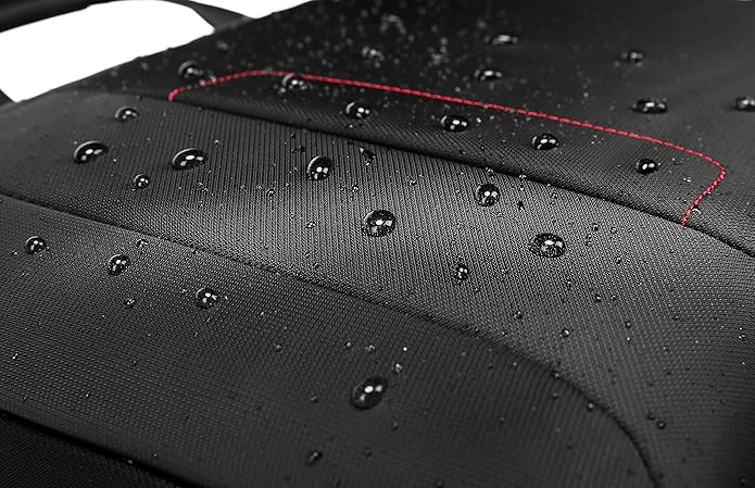 iDemoo ELITE 16 Inch Laptop Bag with Shoulder Strap - Jet Black - Laptop Briefcase, Expandable Water Resistant Laptop Shoulder Messenger Bag Durable Computer Case for Business/Travel/Men/Women