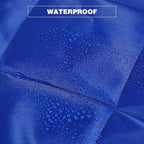 REDCAMP Large Warm Camping Blanket with Sherpa Lining, Cold Weather Outdoor Windproof Blanket for Camping Stadium, Machine Washable 59"x 79" Blue