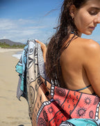 Quick Dry Towel Extra Large 78x35 Inch - Microfiber Beach Towel - Perfect for Beach, Travel, Swimming, Pool, Yoga, Hiking, Camping - Lightweight, Fast Drying, Compact for Adults (The Wild)