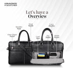 HAMMONDS FLYCATCHER Genuine Leather Laptop Bag for Men, Padded 15.6" Laptop Sleeve, Leather Messenger Bag for Men Briefcases
