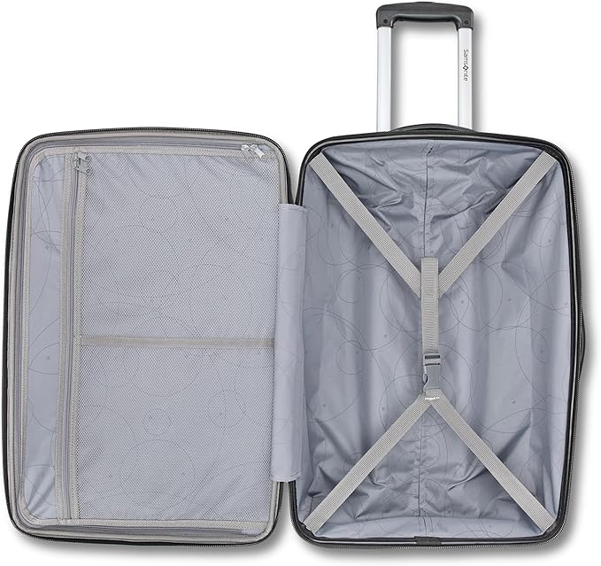 Samsonite Winfield 2 Hardside Expandable Luggage with Spinner Wheels, Navy, Checked-Large 28-Inch