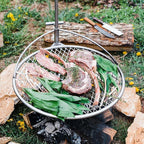 Outpost Grill 24 - Standalone Campfire Grate - Breeo X Series Accessory - Stainless Steel, Durable, USA Made - Campfire Grill Grate - Camping Cooking Rack with Carrying Bag - Fire Pit Accessories