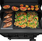 Char-Broil Pro Series with Amplifire Infrared Technology 4-Burner Propane Gas Grill and Griddle Cabinet, Black 463279224