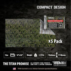 TITAN Survival - Mylar Survival Blankets 5 Pack - 90% Heat Retention & Waterproof Design - Emergency Blanket Cold Weather Protection & Survival Kits - Durable Space Blanket for Outdoor Use
