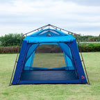 KTT Large Tent 6-12 Person,Family Cabin Tents,Straight Wall,3 Doors and 3 Windows with Mesh,Waterproof,Big Tent for Outdoor,Picnic,Camping,Family,Friends Gathering.