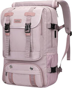 PIJUSHI Travel Backpack for Women Carry on Luggage Backpack Flight Approved Convertible Duffle Bag Fit 16 Inch Laptop(PE037 Light Purple)
