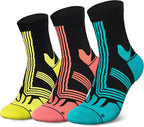 Hylaea Quarter Athletic Running Socks No Blister, Cushion Moisture Wicking Socks for Cycling Sport