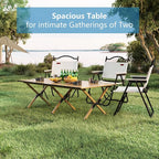 48Inch Folding Camping Table, Lightweight Roll-Up Table Aluminum Low Portable Picnic Table with Carrying Bag for Outdoor, Beach, Picnic, Backyards, BBQ and Party, Log Color