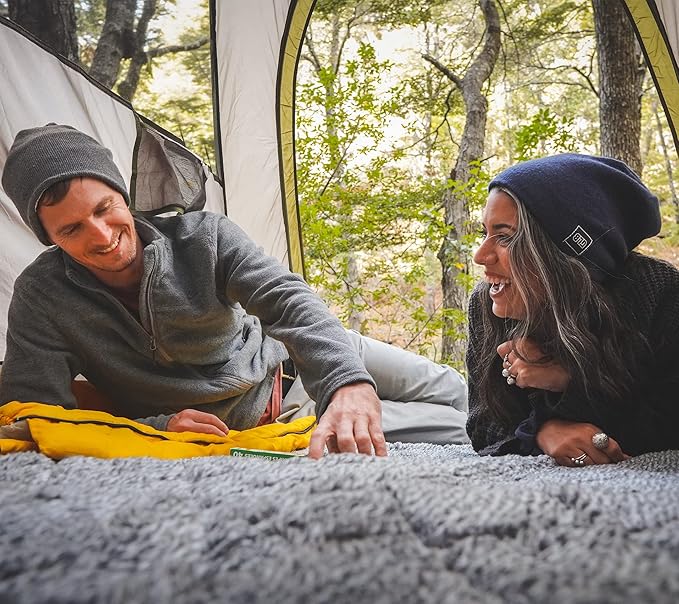 Sherpa Waterproof Outdoor Blanket. Large Sherpa Camping & Stadium Blanket for Cold Weather. Perfect for Picnic, Sports, Concerts, Outdoors, Boat. Windproof, Extra Warm, Machine Washable.