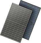 JJN Bifacial 400 Watt Solar Panel, N-Type 16BB 400W Solar Panels, 25% High Efficiency Monocrystalline Solar Module for 12V/24V/48V PV System for Homes Rooftop Farm RV and Off-Grid Applications