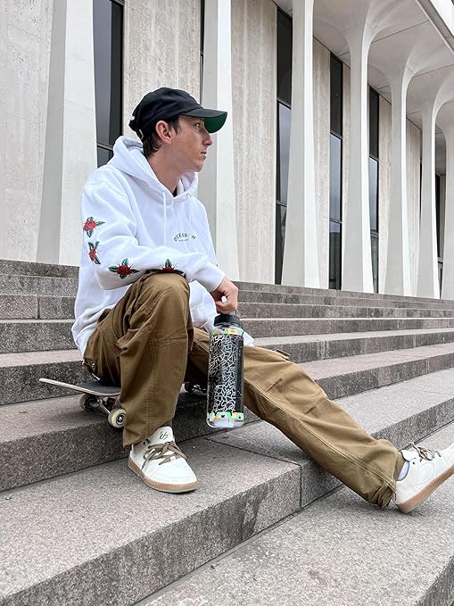 Epic Water Filters Nalgene OG Water Bottle with Filter, USA Made, BPA Free, Removes 99.99% Tap Water Contaminants, Forever Chemicals, Asta Art, 48 oz