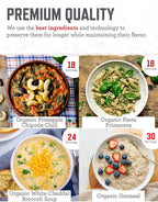 ReadyWise Emergency Food Supply - 90 Servings Organic Bucket, Protein Meals, Dehydrated & Freeze Dried Survival Food for Backpacking, Camping Essentials & Prepping Supplies, up to 25 Year Shelf Life