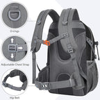 Hiking Backpack 30L Lightweight Travel Daypack Small Day Pack for Men Women Outdoor Camping Backpacking, Black