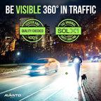 AVANTO PRO Chest Light, Original, USB-C Rechargeable, Running Lights for Runners, 500lm Adjustable Beam, 3-5h Use Time, Running Headlamp Flashlights, Walking Lights for Night Walking, Black