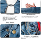 Camping Blanket | X-Large, Wind and Waterproof Warm Puffy Blanket Quilt | Lightweight Portable | Outdoor Concerts, Picnics, Backpacking, Travel, Hiking, Beach, Stadium (Deepsea Blue)