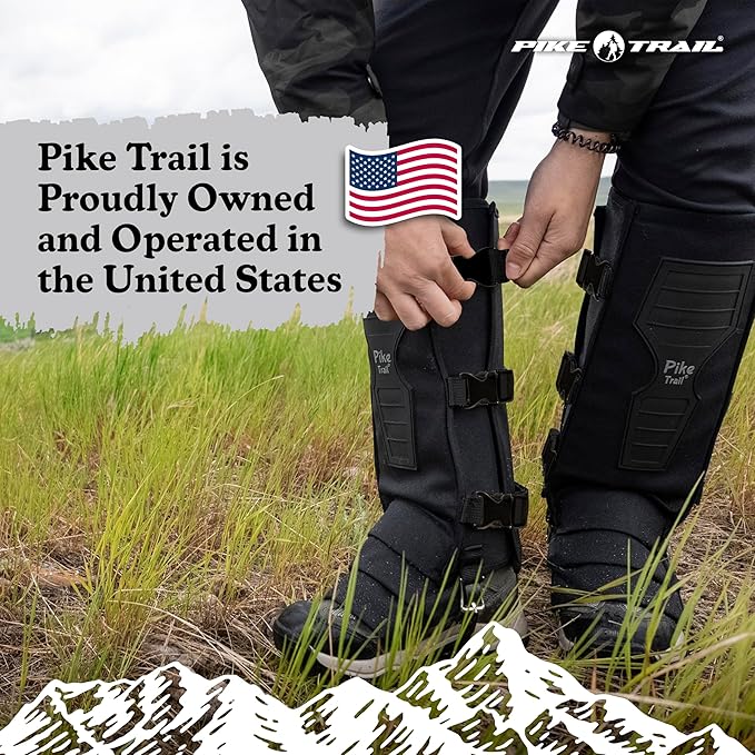 Pike Trail Snake Leg Gaiters: Protection for Hikers and Hunters - Waterproof, Bite Protective, Durable, Anti-Snake, Leg Gear